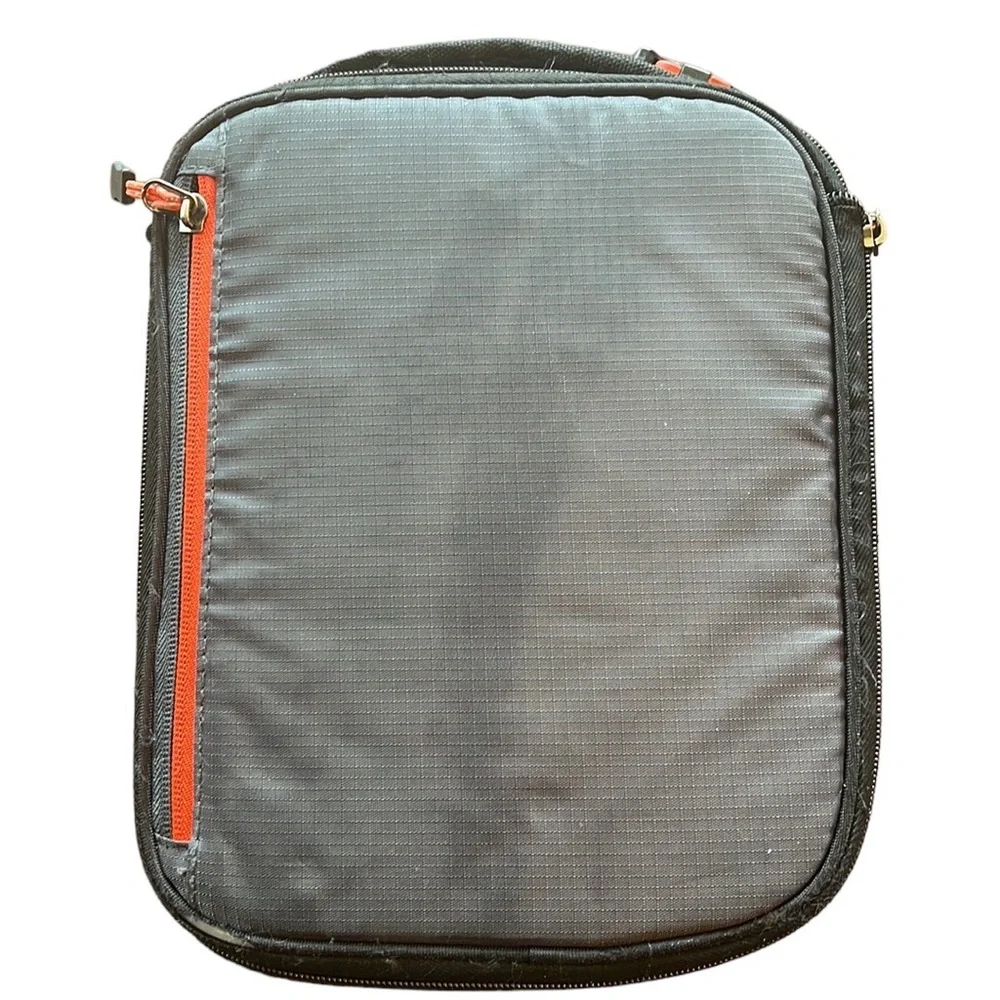 Arctic Zone Expandable Lunch Box with 4 containers & 2 Ice packs - Grey/Orange